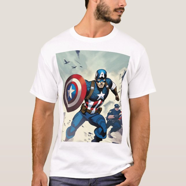 "Streben nach Gerechtigkeit: heroische Chase" T -  T-Shirt (Vorderseite)