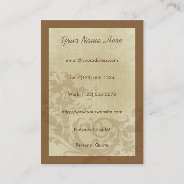 Streben städtische Entwurfs-Visitenkarte Visitenkarte (Vorderseite)