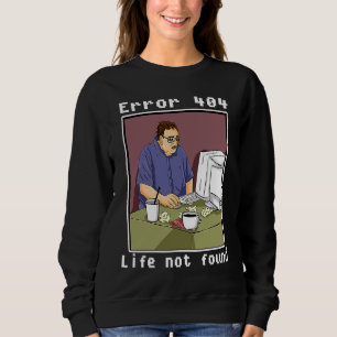 Streber Geek Computer-Spieler Hacker-Fehler Sweatshirt