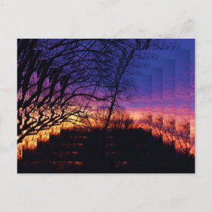 STRECKE BIS HIMMEL POSTKARTE