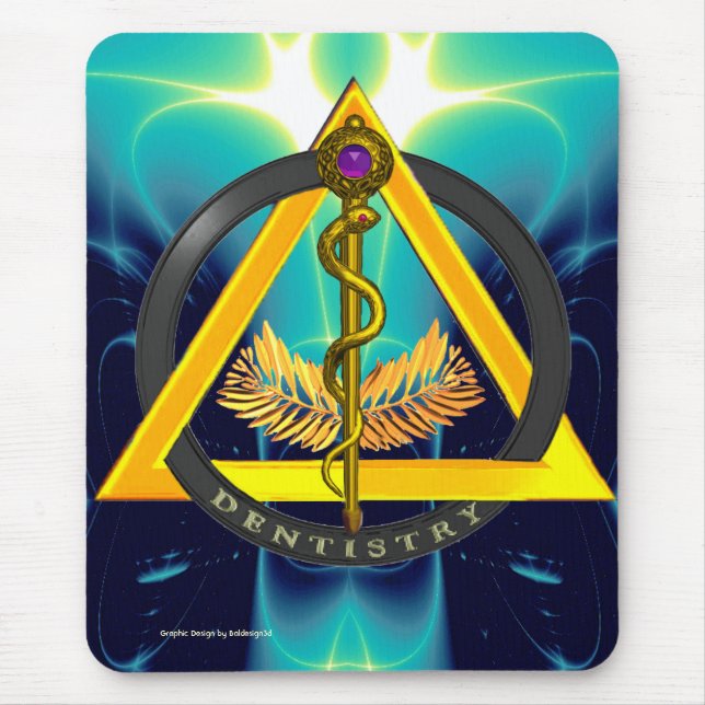 STRECKE DER ASCLEPIUS-DENTISTLEISTUNG MOUSEPAD (Vorne)