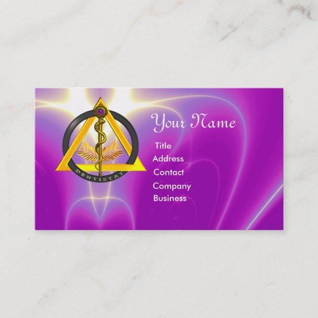 STRECKE DER ASCLEPIUS-DENTISTLEISTUNG VISITENKARTE (Vorderseite)