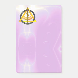 STRECKE DES ASCLEPIUS DENTIST-DENTISTRY-SYMBOL,LLA POST-IT KLEBEZETTEL