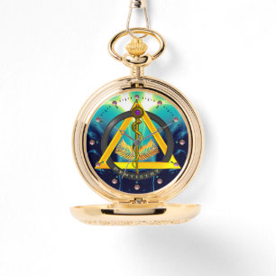 STRECKE DES ASCLEPIUS-ZAHNSYMBOLS, Aquamarin Armbanduhr