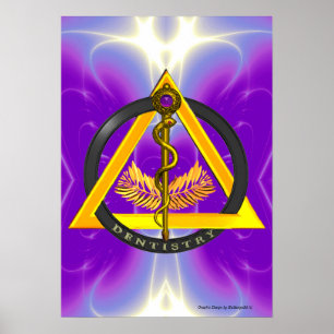 STRECKE DES ASCLEPIUS-ZAHNSYMBOLS POSTER