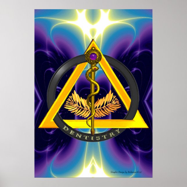 STRECKE DES ASCLEPIUS-ZAHNSYMBOLS POSTER (Vorne)