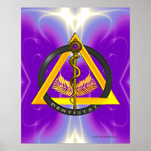 STRECKE DES ASCLEPIUS-ZAHNSYMBOLS POSTER (Vorne)