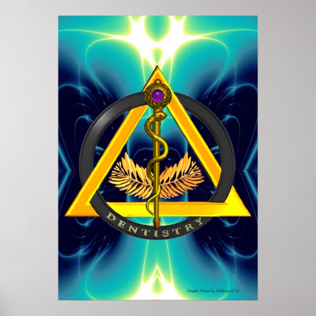 STRECKE DES ASCLEPIUS-ZAHNSYMBOLS POSTER (Vorne)