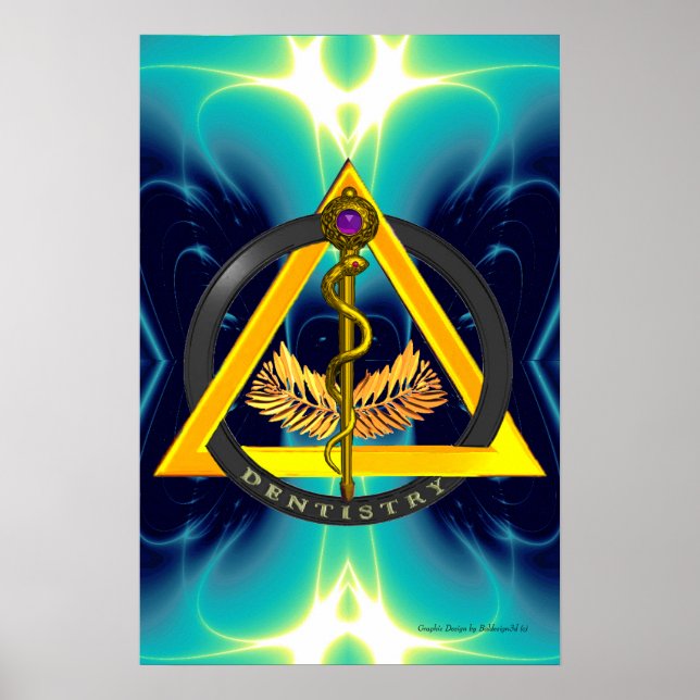 STRECKE DES ASCLEPIUS-ZAHNSYMBOLS POSTER (Vorne)