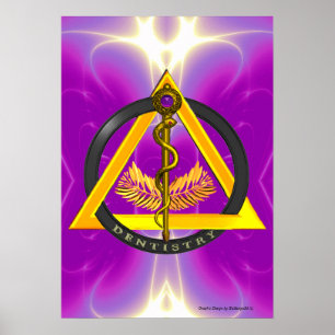 STRECKE DES ASCLEPIUS-ZAHNSYMBOLS POSTER