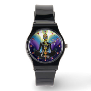 STRECKE VON ASCLEPIUS 7 CHAKRAS, YOGA LOTUS POSE L ARMBANDUHR