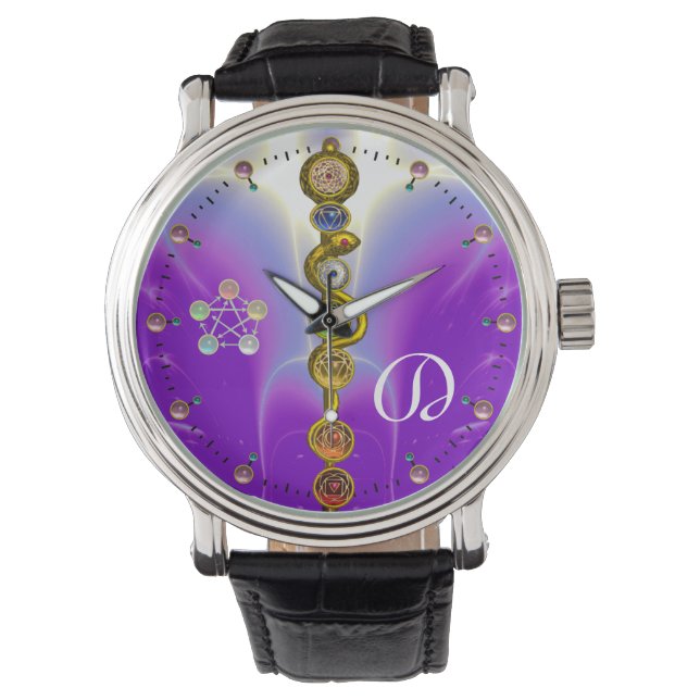 STRECKE VON ASCLEPIUS 7 CHAKRAS,YOGA,SPIRITUELLE E ARMBANDUHR (Vorderseite)