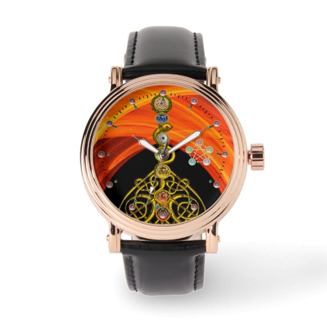 STRECKE VON ASCLEPIUS 7 CHAKRAS,YOGA,SPIRITUELLE E ARMBANDUHR (Vorderseite)