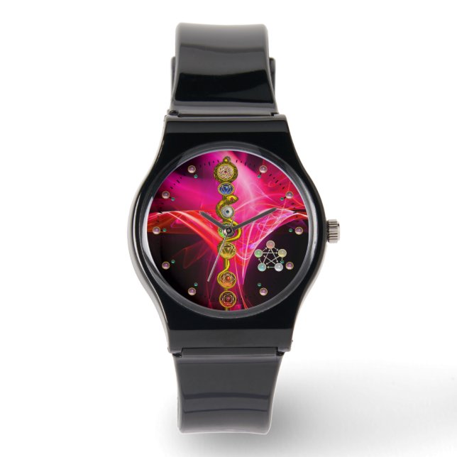 STRECKE VON ASCLEPIUS 7 CHAKRAS,YOGA,SPIRITUELLE E ARMBANDUHR (Vorderseite)