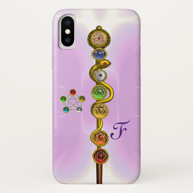 STRECKE VON ASCLEPIUS 7 CHAKRAS,YOGA,SPIRITUELLE E Case-Mate iPhone HÜLLE (Rückseite)