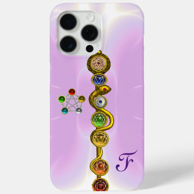 STRECKE VON ASCLEPIUS 7 CHAKRAS,YOGA,SPIRITUELLE E Case-Mate iPhone HÜLLE (Rückseite)