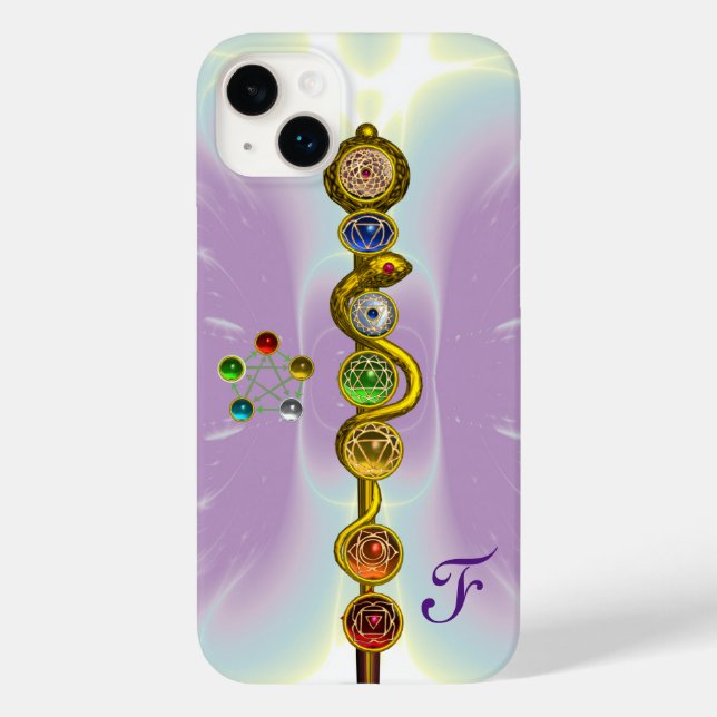 STRECKE VON ASCLEPIUS 7 CHAKRAS,YOGA,SPIRITUELLE E Case-Mate iPhone HÜLLE (Rückseite)