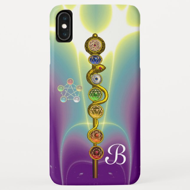 STRECKE VON ASCLEPIUS 7 CHAKRAS,YOGA,SPIRITUELLE E Case-Mate iPhone HÜLLE (Rückseite)