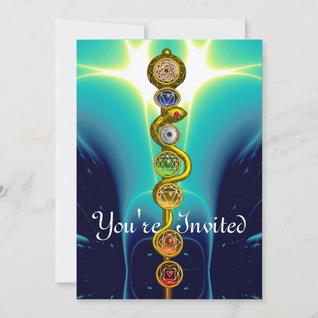 STRECKE VON ASCLEPIUS 7 CHAKRAS,YOGA,SPIRITUELLE E EINLADUNG (Vorderseite)