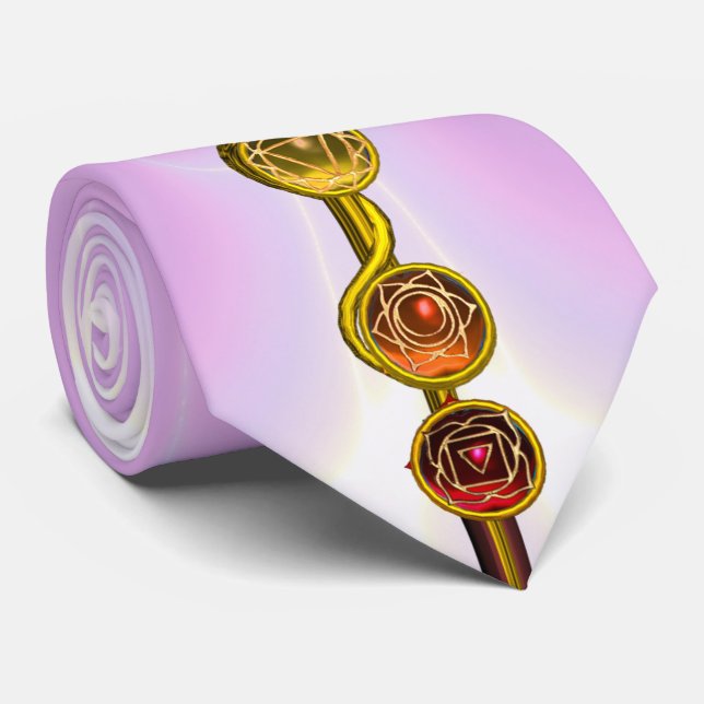 STRECKE VON ASCLEPIUS 7 CHAKRAS,YOGA,SPIRITUELLE E KRAWATTE (Gerollt)