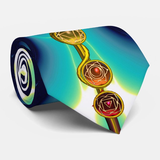 STRECKE VON ASCLEPIUS 7 CHAKRAS,YOGA,SPIRITUELLE E KRAWATTE (Gerollt)