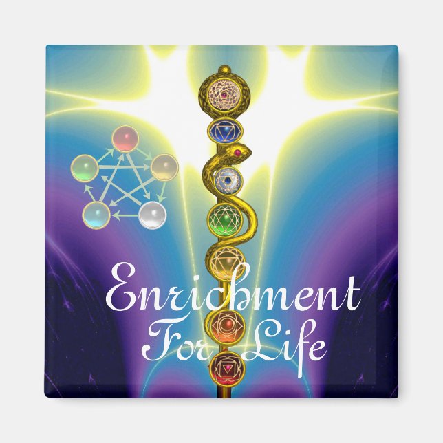 STRECKE VON ASCLEPIUS 7 CHAKRAS,YOGA,SPIRITUELLE E MAGNET (Vorne)