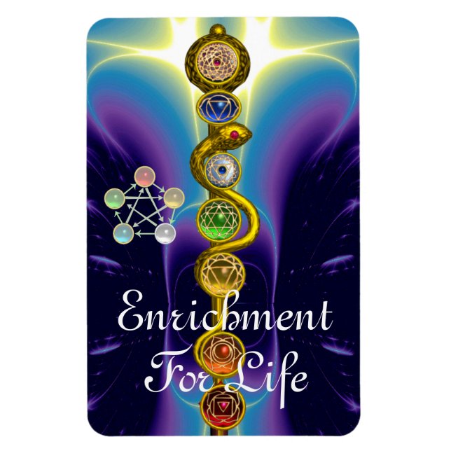 STRECKE VON ASCLEPIUS 7 CHAKRAS,YOGA,SPIRITUELLE E MAGNET (Vertikal)