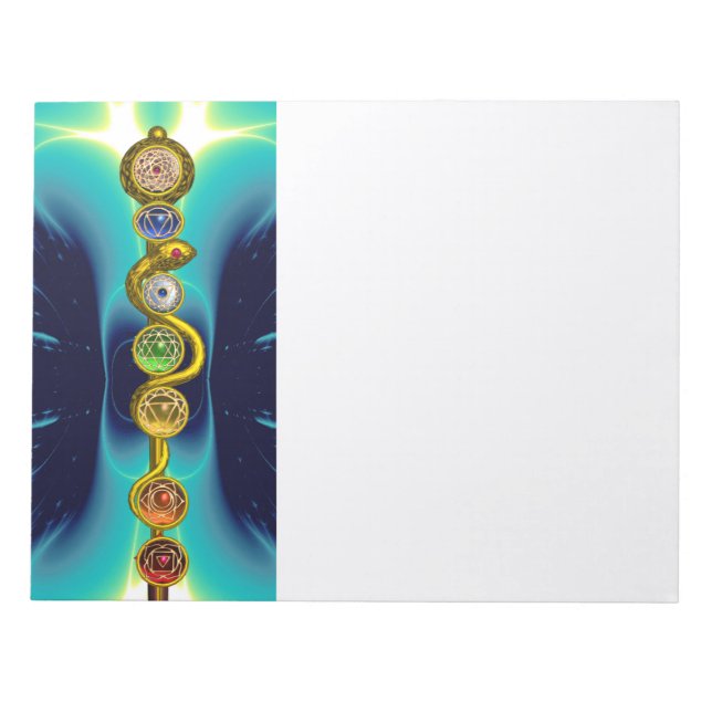 STRECKE VON ASCLEPIUS 7 CHAKRAS,YOGA,SPIRITUELLE E NOTIZBLOCK (Vorderseite)