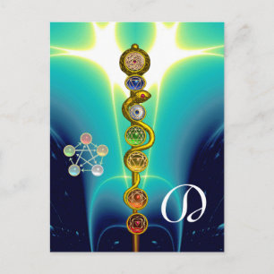 STRECKE VON ASCLEPIUS 7 CHAKRAS,YOGA,SPIRITUELLE E POSTKARTE