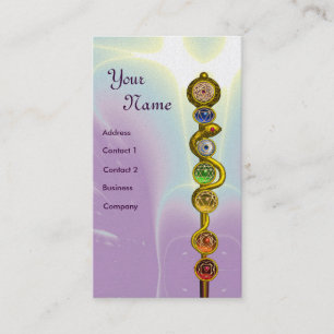 STRECKE VON ASCLEPIUS,7 SCHAKRAS,YOGA,SPIRITUELLE  VISITENKARTE