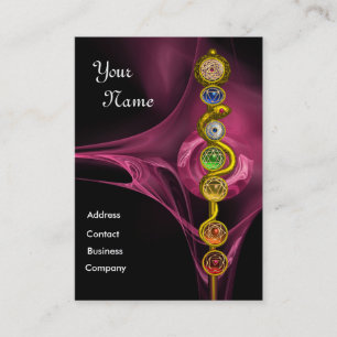 STRECKE VON ASCLEPIUS,7 SCHAKRAS,YOGA,SPIRITUELLE  VISITENKARTE