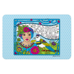 Strecken Sie Ihren Geist_Flexibler Magnet 6"x4"