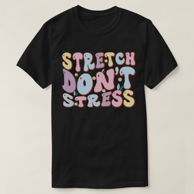 Strecken statt Stress T-Shirt (Design vorne)