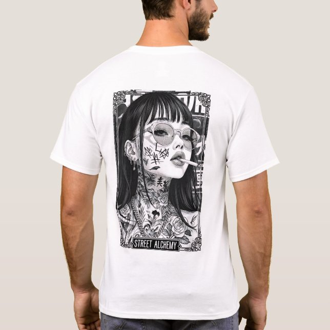 Street Alchemy | Edgy Tattoo Cultur T-Shirt (Rückseite)