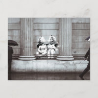 Street Art Cherubs Postkarte