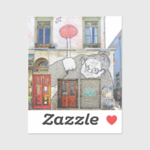 Street Art Door Aufkleber