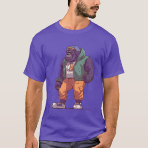 Street Art Gorilla Urban Rap Street Affe Junge T-Shirt