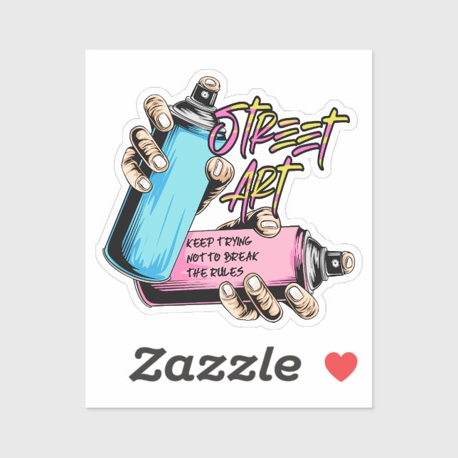 Street Art Graffiti Urban Aufkleber (Blatt)