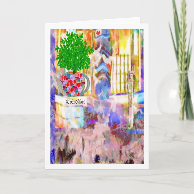 Street Art LeeMarie's kreatives Design Karte (Vorderseite)