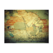 Street Art Postcard / Penang Malaysia Street