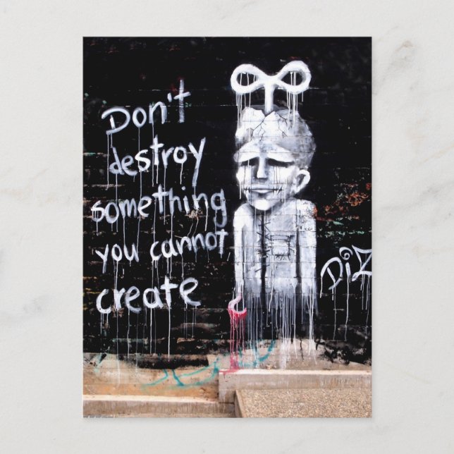 Street ART Postkarte (Vorderseite)