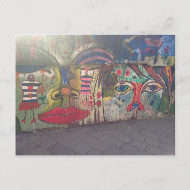 Street Art Postkarte (Vorderseite)