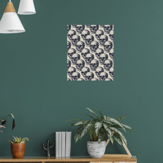 Street Art Skull Poster Design A6 (Wohnzimmer 1)