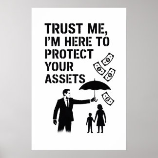 Street Art Versicherungsposter – Moderne Finanzen Poster