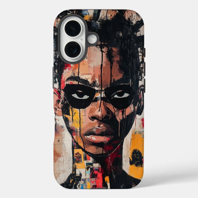 Street Art Vibes Bold Collage Phone Case (Rückseite)