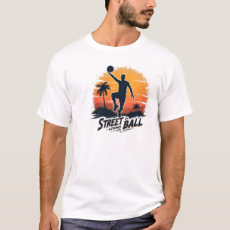 Street Ball Legend | Basketball Sunset T - Shirt