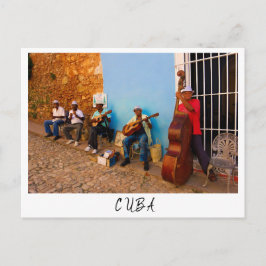Street band in Trinidad, Kuba Postcard Postkarte