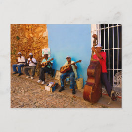 Street band in Trinidad, Kuba Postcard Postkarte