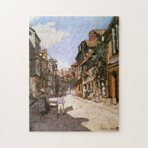 Street Bavolle Honfleur Claude Monet Fine Art Art Puzzle