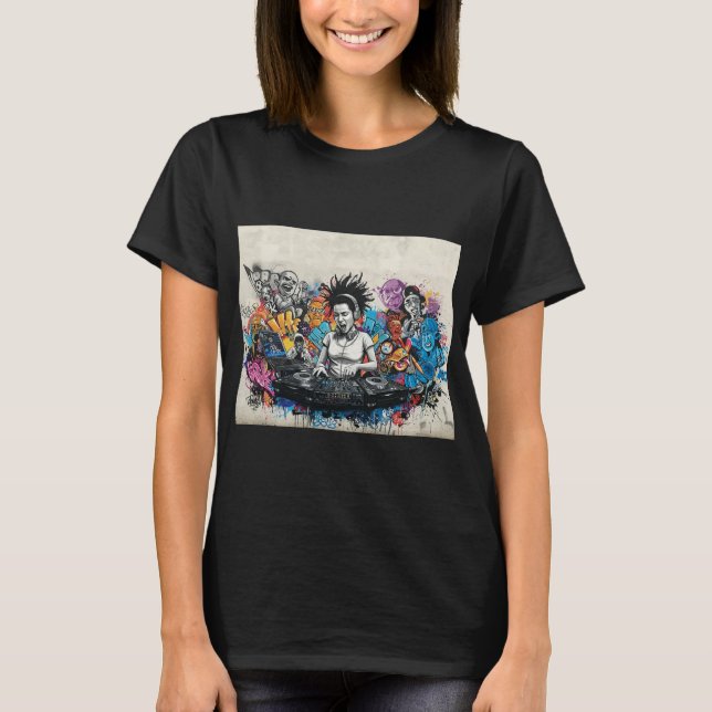 Street Beat: DJ Graffiti Art T-Shirt (Vorderseite)